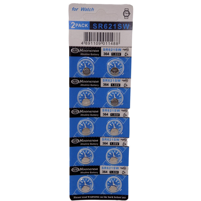 Piles Bouton AG1 364 1.55V *10pcs LinQ SR621SW — LinQ · Smarty Paris 18e
